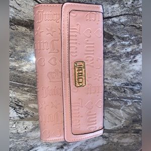 Juicy Couture Wallet, pink with gold logo